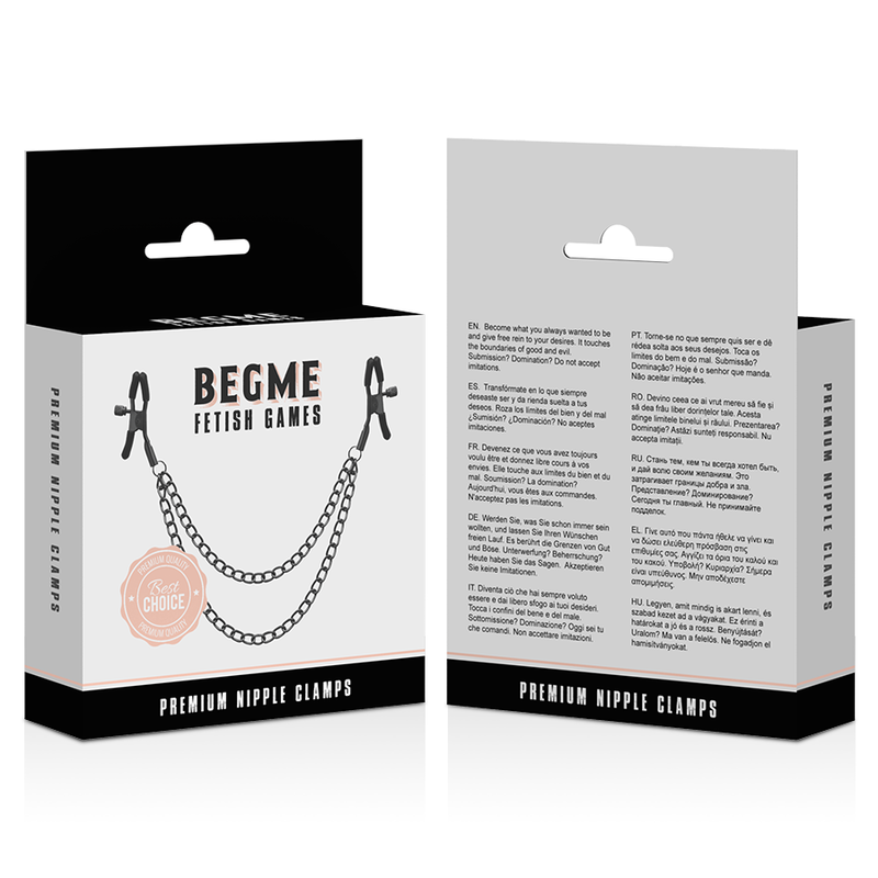 BEGME - PINCES TAMELON RED EDITION AVEC CHAÎNE BEGME RED EDITION