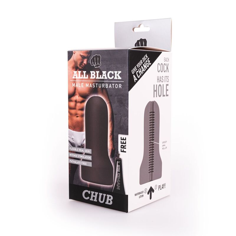 ALL BLACK - MASTURBATEUR BOUCLE MODÈLE 2 - Sensualia