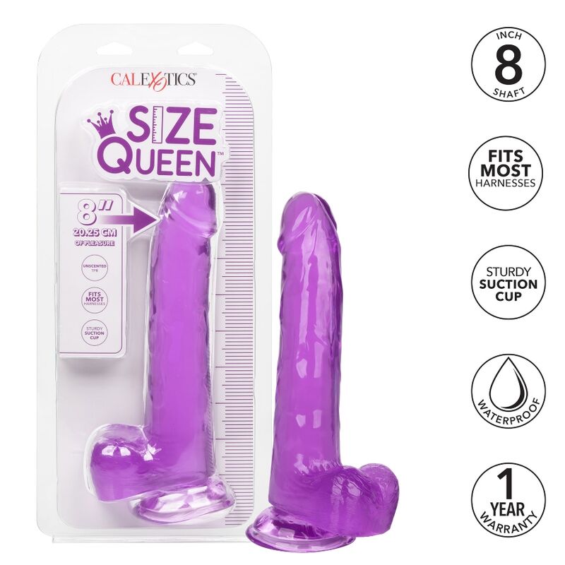CALEXOTICS - GODE REINE TAILLE VIOLET 20.3 CM - Sensualia