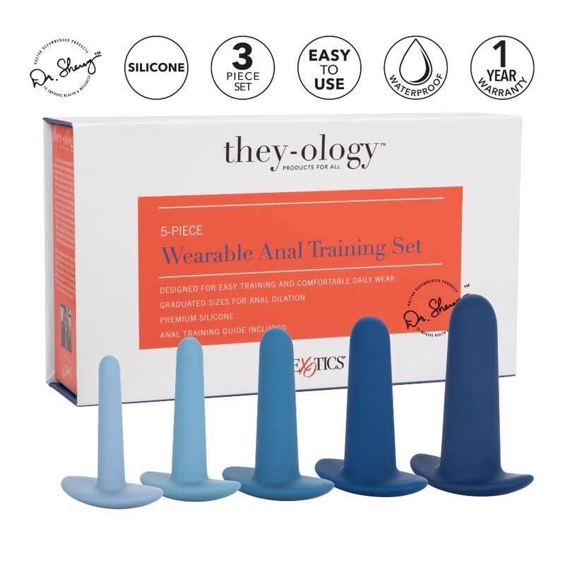 CALEXOTICS - ENSEMBLE DENTRAÎNEMENT ANAL PORTABLE 5 PIÈCES - Sensualia