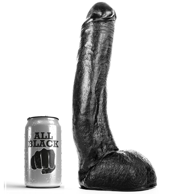 ALL BLACK - DONG 29 CM CURVADO - Sensualia