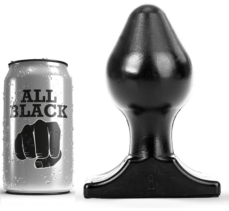 ALL BLACK - PLUG ANAL 16X8 CM - Sensualia