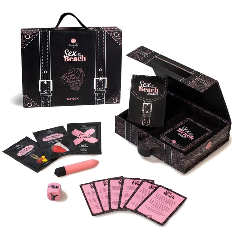 SECRETPLAY - KIT DE VOYAGE SEXE SUR LA PLAGE (ES/EN/DE/FR/NL/PT) - Sensualia