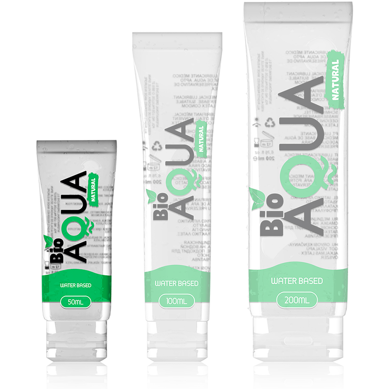 BIOAQUA - LUBRIFIANT INGRÉDIENTS NATURELS À BASE D''EAU 50 ML - Sensualia