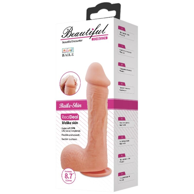 BAILE - GODE EN PEAU RÉALISTE JOHNSON 22 CM - Sensualia