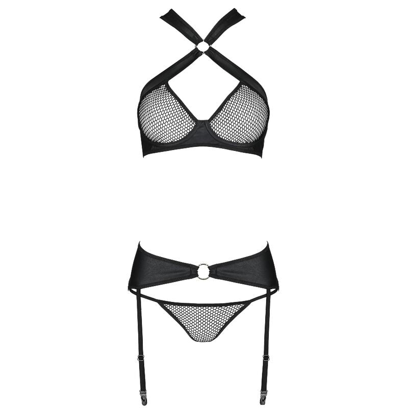 PASSION - ENSEMBLE CUIR ÉCOLOGIQUE AMANDA S/M - Sensualia