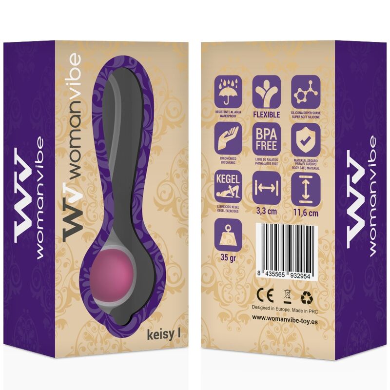 WOMANVIBE - KEISY I BALL GEISHA SILICONE - ROSE - Sensualia