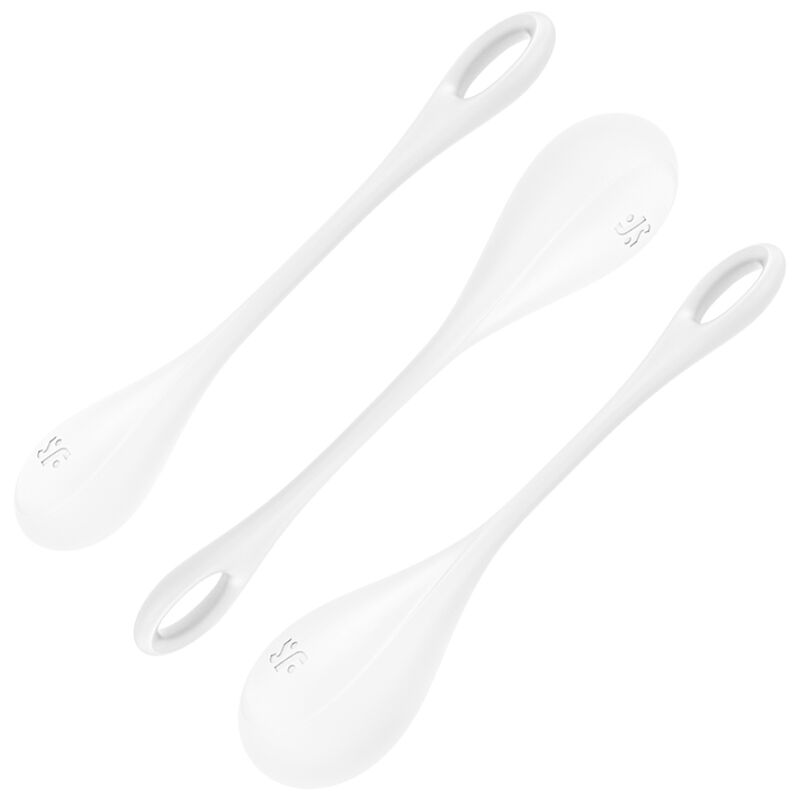 SATISFYER - ENSEMBLE ENTRAÎNEMENT YONI POWER 1 BLANC - Sensualia