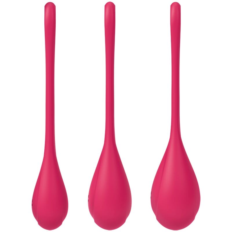 SATISFYER - ENSEMBLE ENTRAÎNEMENT YONI POWER 1 ROUGE - Sensualia