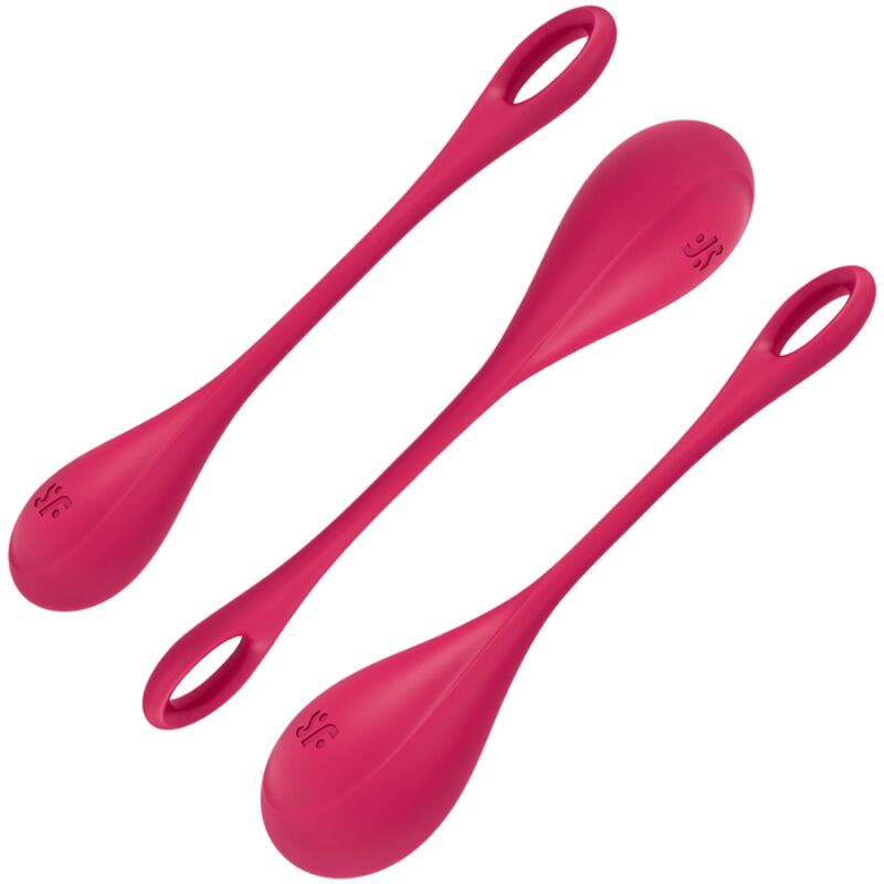 SATISFYER - ENSEMBLE ENTRAÎNEMENT YONI POWER 1 ROUGE - Sensualia