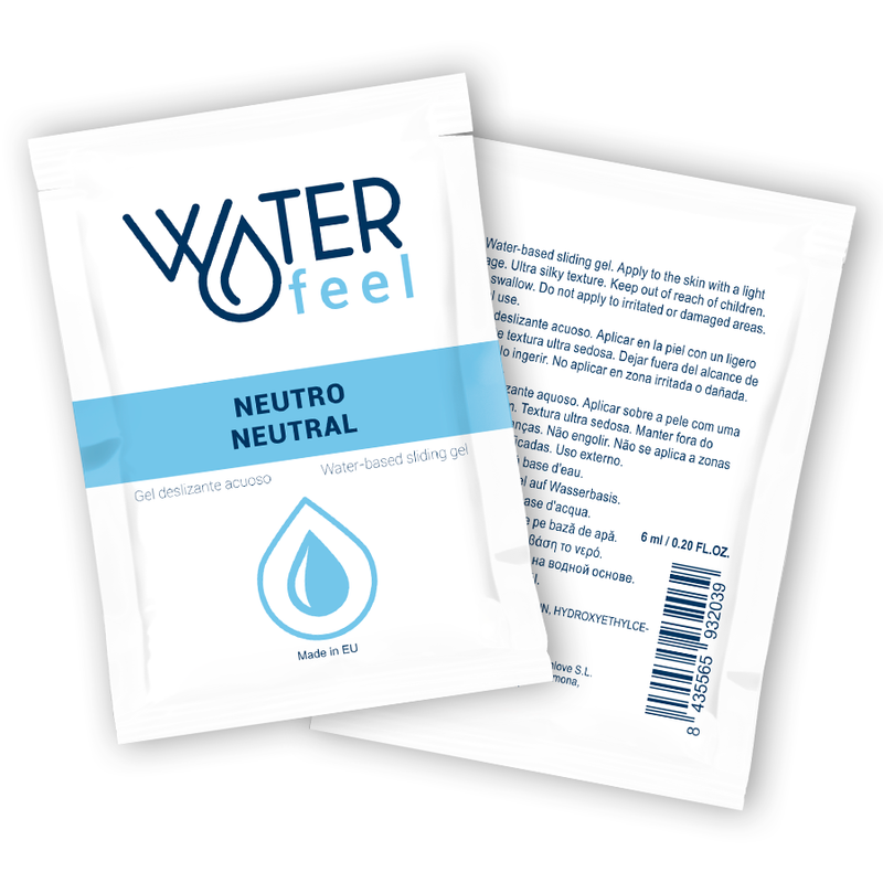 WATERFEEL - GEL DE GLISSEMENT NEUTRE BASE DEAU 6 ML - Sensualia