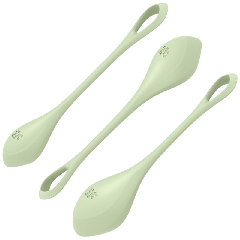 SATISFYER - ENSEMBLE ENTRAÎNEMENT YONI POWER 2 VERT - Sensualia