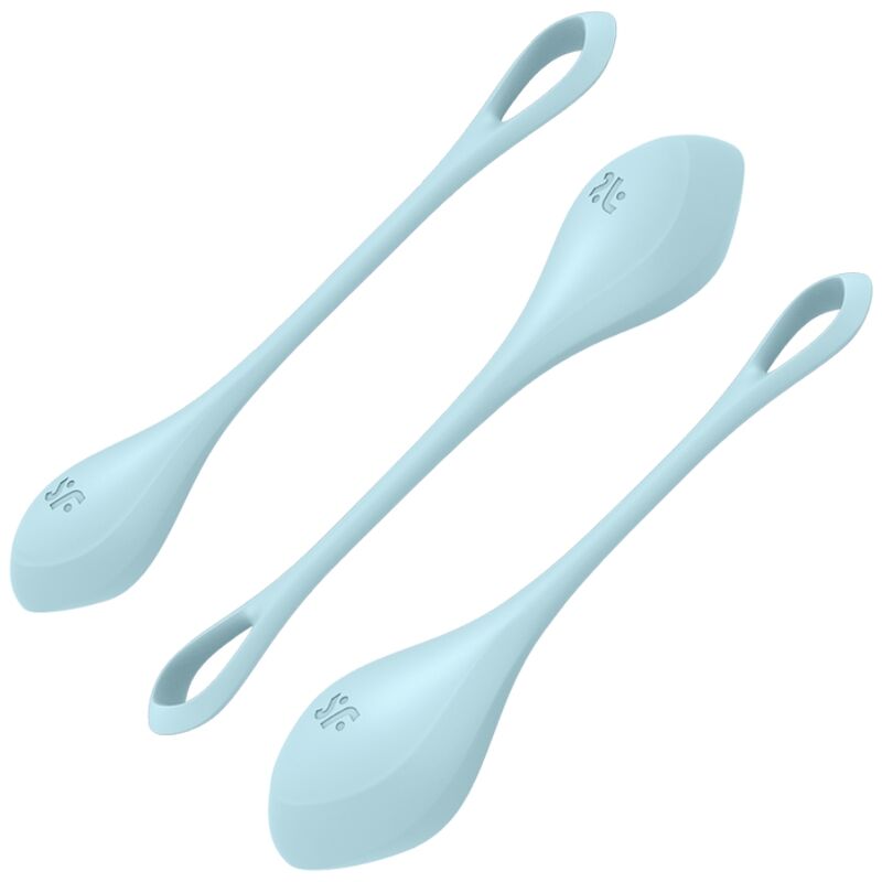 SATISFYER - ENSEMBLE ENTRAÎNEMENT YONI POWER 2 BLEU - Sensualia