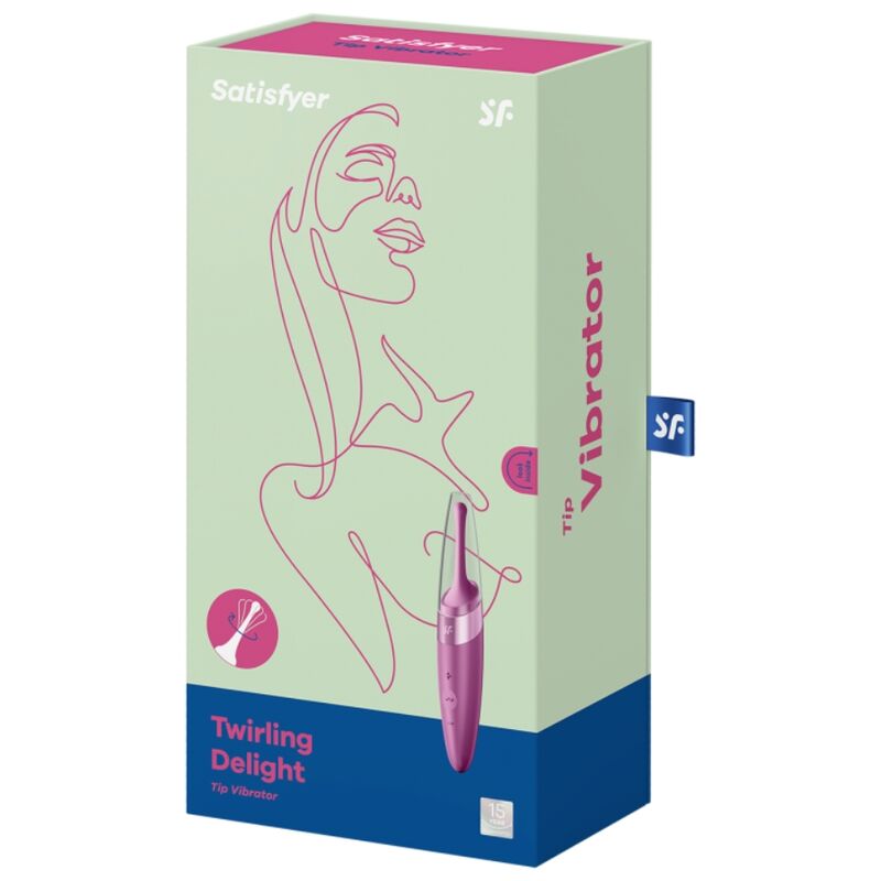 SATISFYER - VIBRATEUR POINTE DE CLIT TWIRLING DELIGHT VIOLET - Sensualia
