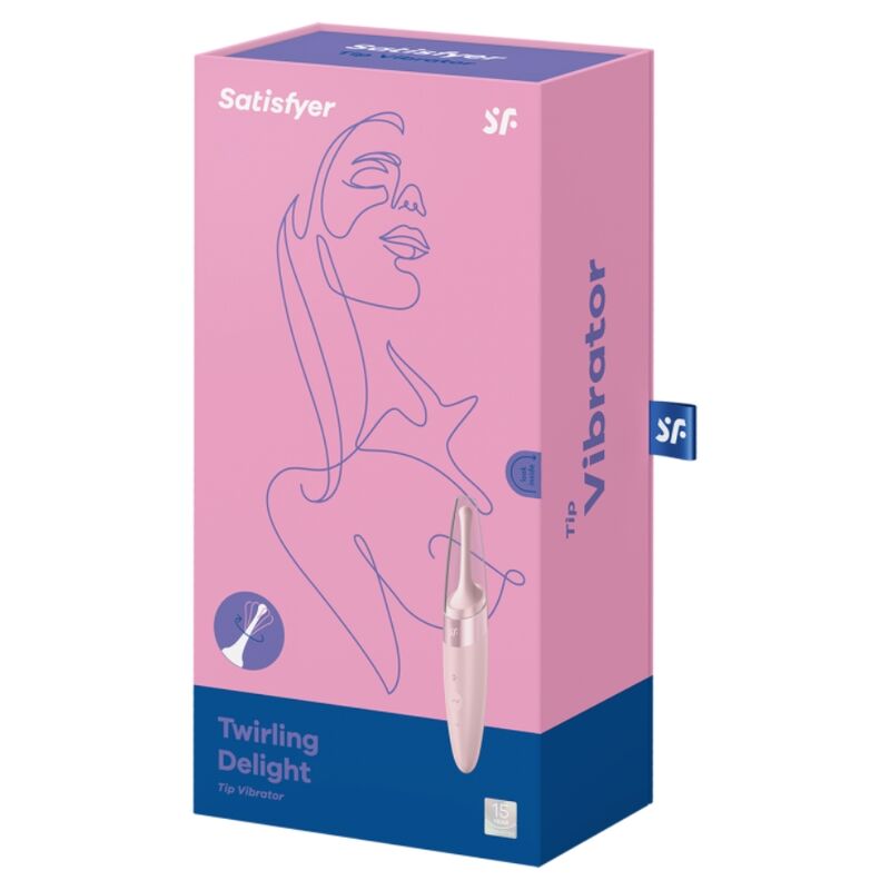 SATISFYER - VIBRATEUR POINTE DE CLIT TWIRLING DELIGHT ROSE - Sensualia