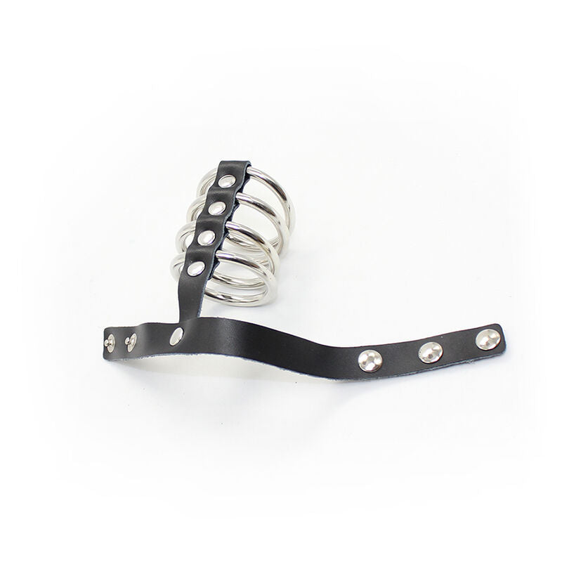 OHMAMA FETISH - GAINE PÉNIENNE AVEC ANNEAUX MÉTALLIQUES OHMAMA FETISH