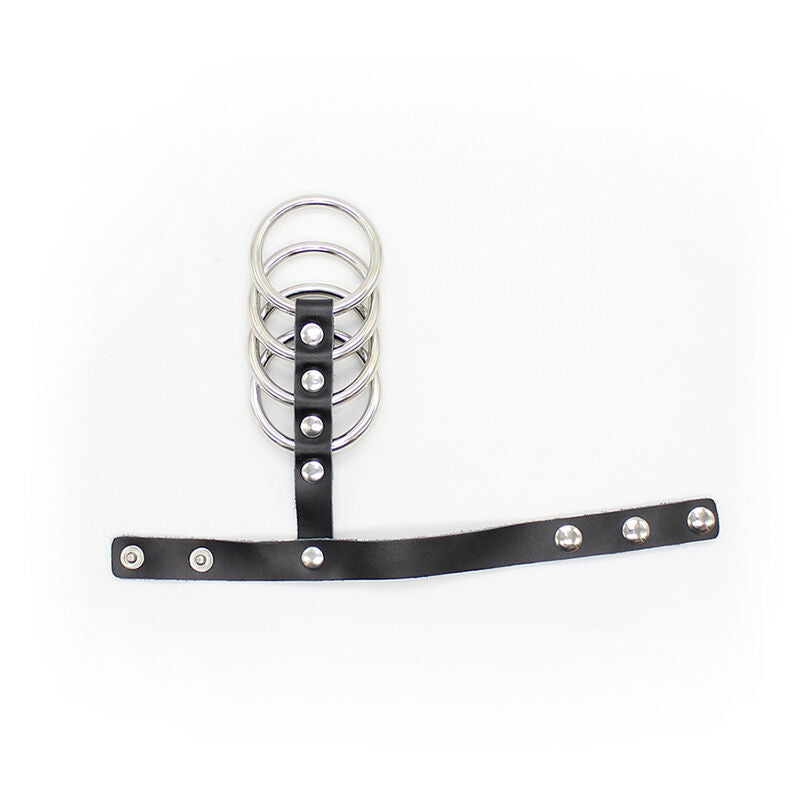 OHMAMA FETISH - GAINE PÉNIENNE AVEC ANNEAUX MÉTALLIQUES OHMAMA FETISH