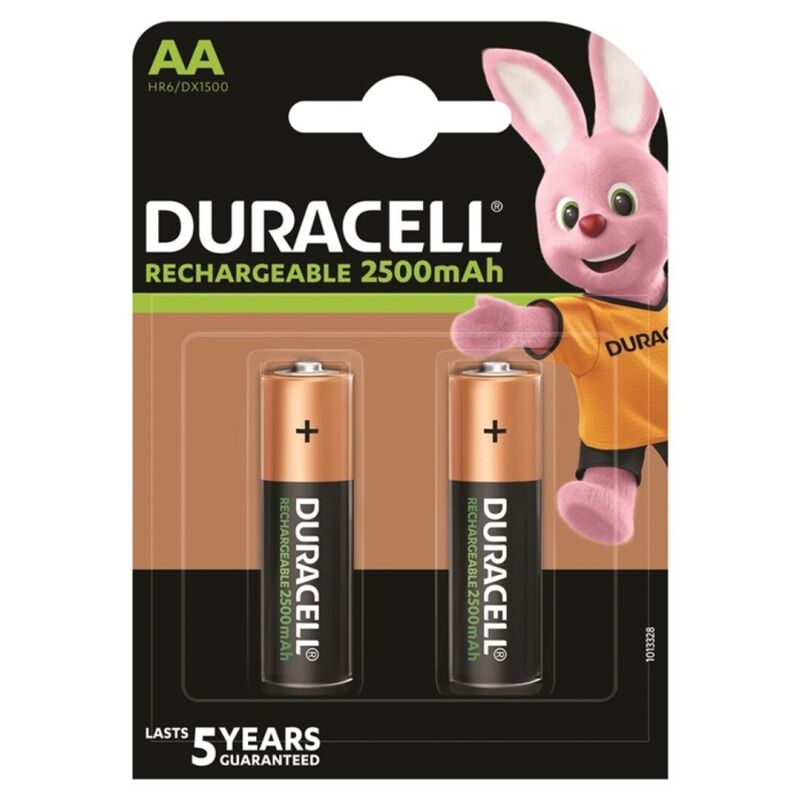 DURACELL - BATTERIE RECHARGEABLE HR6 AA 2500mAh 2 UNIT? - Sensualia