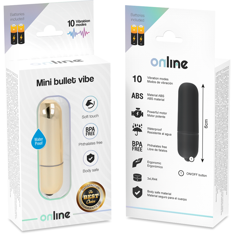 ONLINE - MINI BALLE VIBRANTE DORÉE - Sensualia