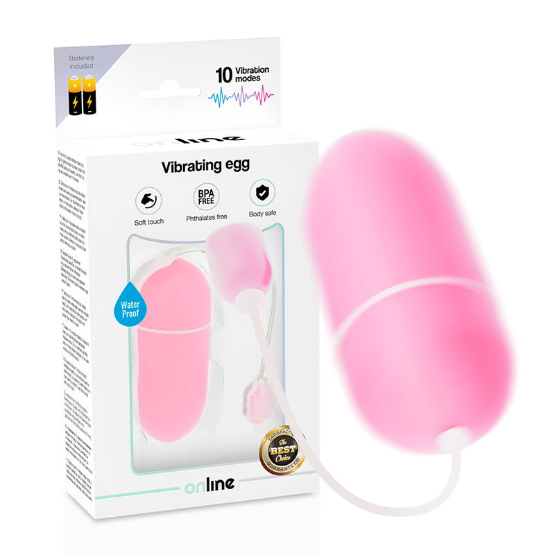 ONLINE - OEUF VIBRANT ROSE IMPERMÉABLE - Sensualia