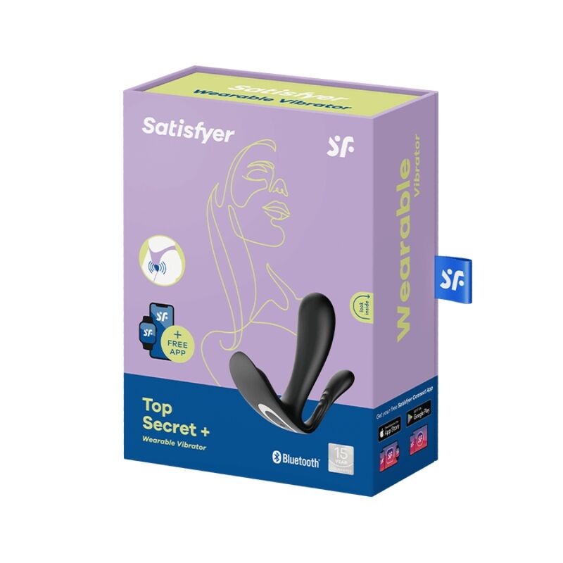 SATISFYER - VIBRATEUR TOP SECRET + NOIR - Sensualia