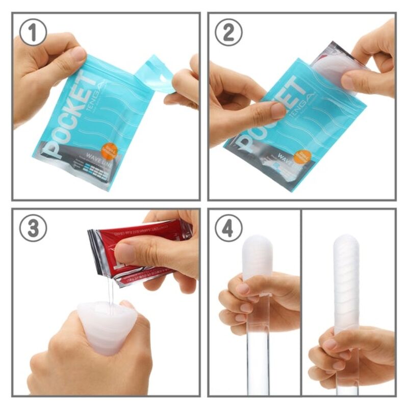 TENGA - MASTURBATEUR DE POCHE WAVE LINE TENGA