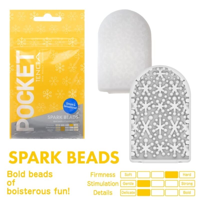 TENGA - MASTURBATEUR DE POCHE SPARK BEARDS - Sensualia