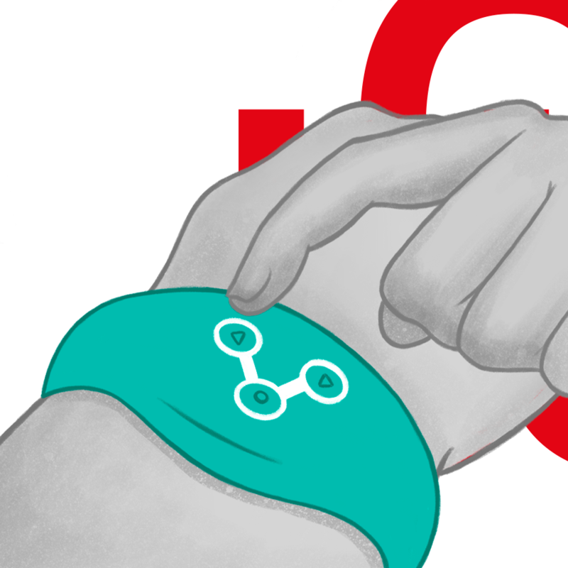 WATCHME - MONTRE À TECHNOLOGIE SANS FIL BLEU VERT - Sensualia