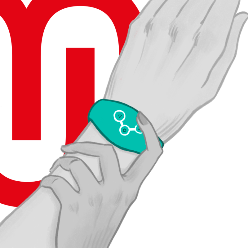 WATCHME - MONTRE À TECHNOLOGIE SANS FIL BLEU VERT - Sensualia