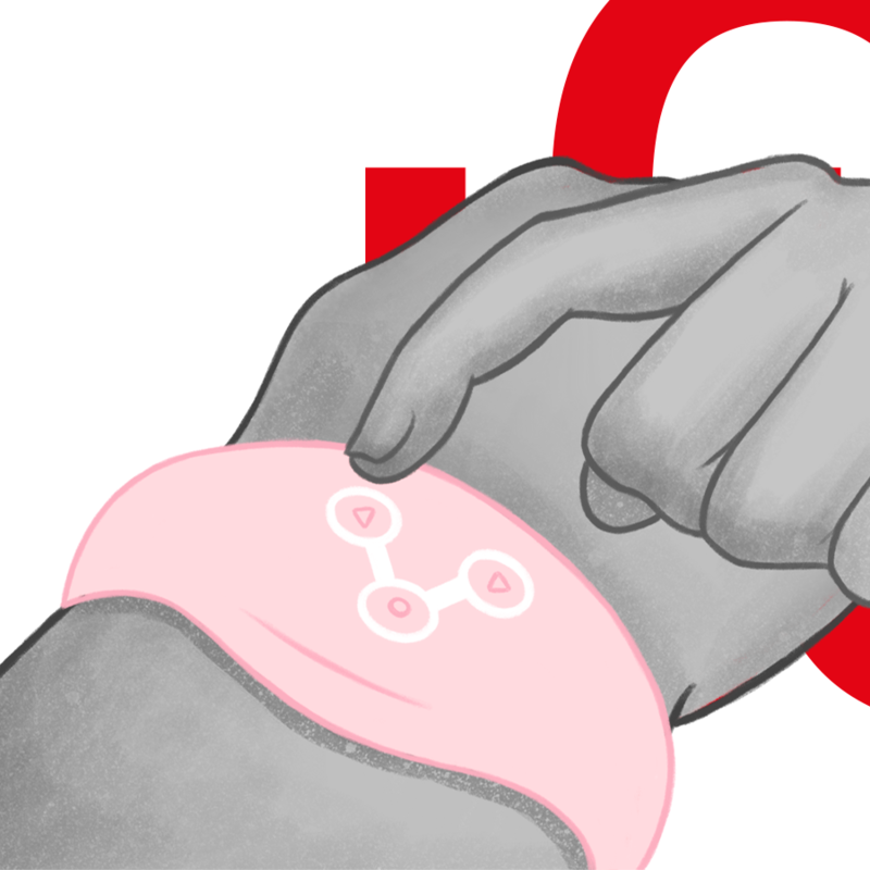 WATCHME - MONTRE À TECHNOLOGIE SANS FIL ROSE TENDRE - Sensualia