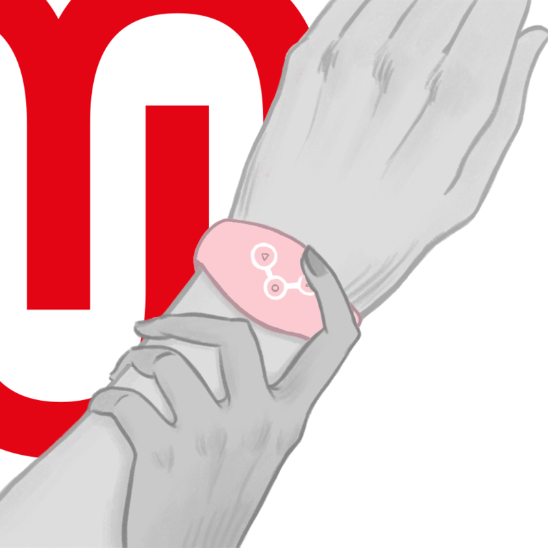 WATCHME - MONTRE À TECHNOLOGIE SANS FIL ROSE TENDRE - Sensualia