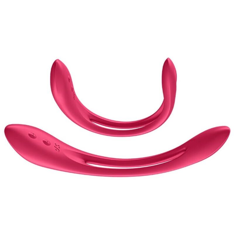 SATISFYER - VIBRATEUR MULTI ELASTIC JOY ROUGE - Sensualia
