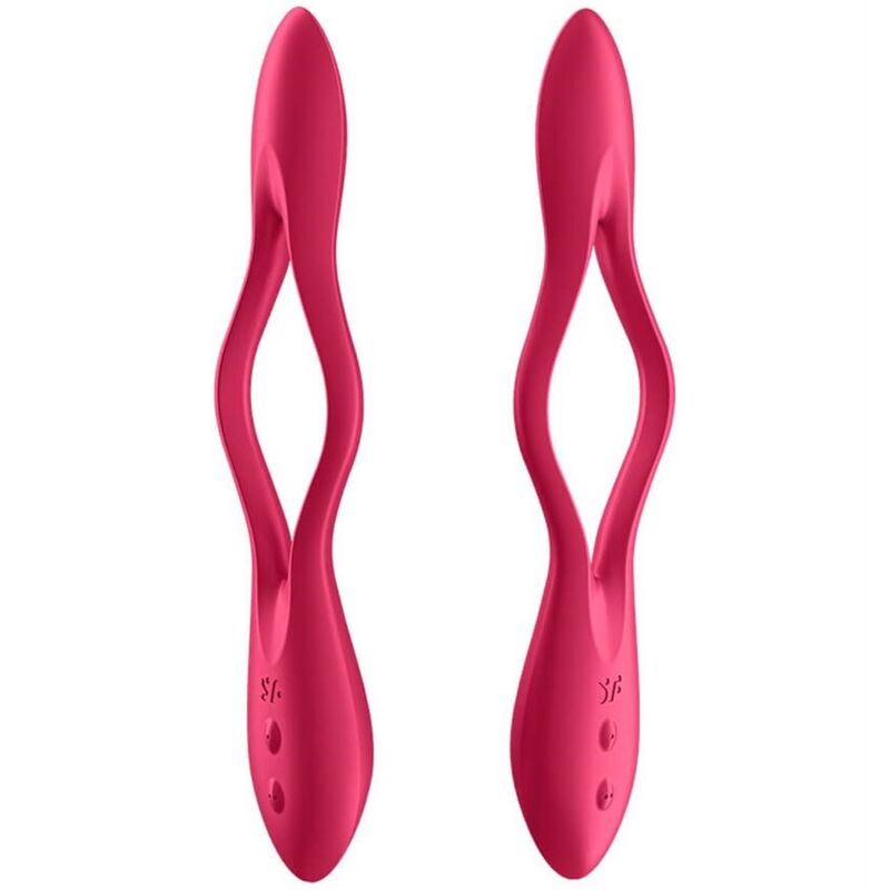 SATISFYER - VIBRATEUR MULTI ELASTIC JOY ROUGE - Sensualia