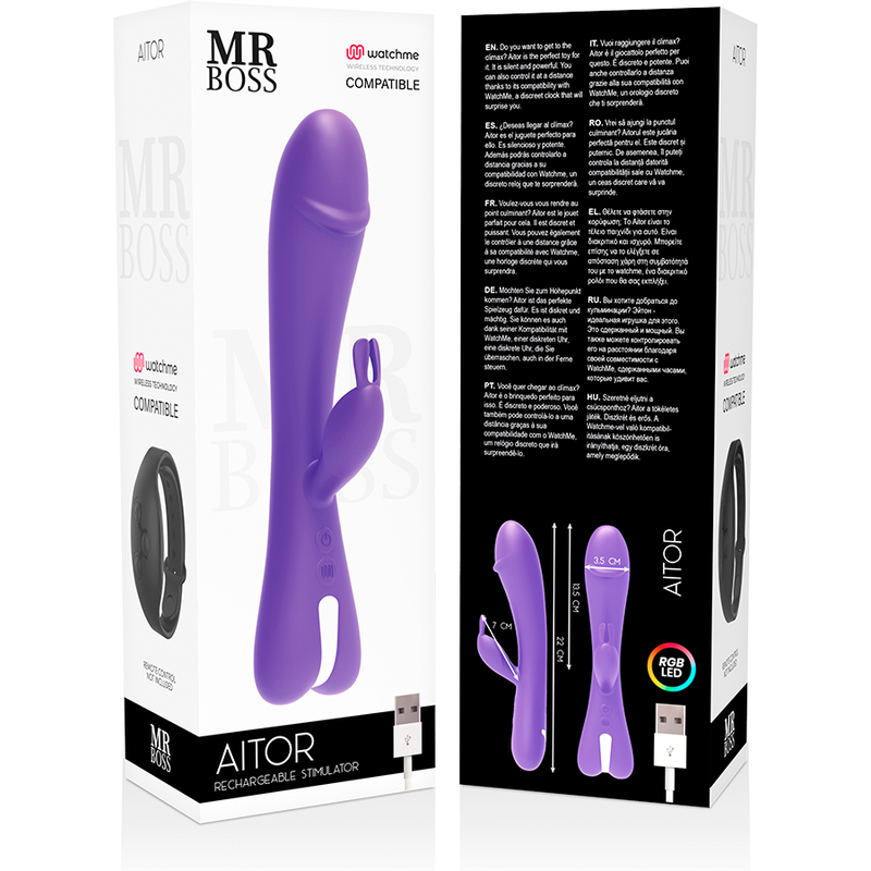 MR BOSS - AITOR RABBIT COMPATIBLE AVEC LA TECHNOLOGIE SANS FIL WATCHME - Sensualia