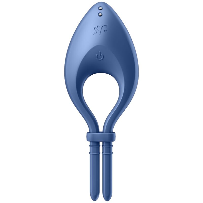 SATISFYER - APPLICATION BULLSEYE RING VIBRATOR BLEU - Sensualia