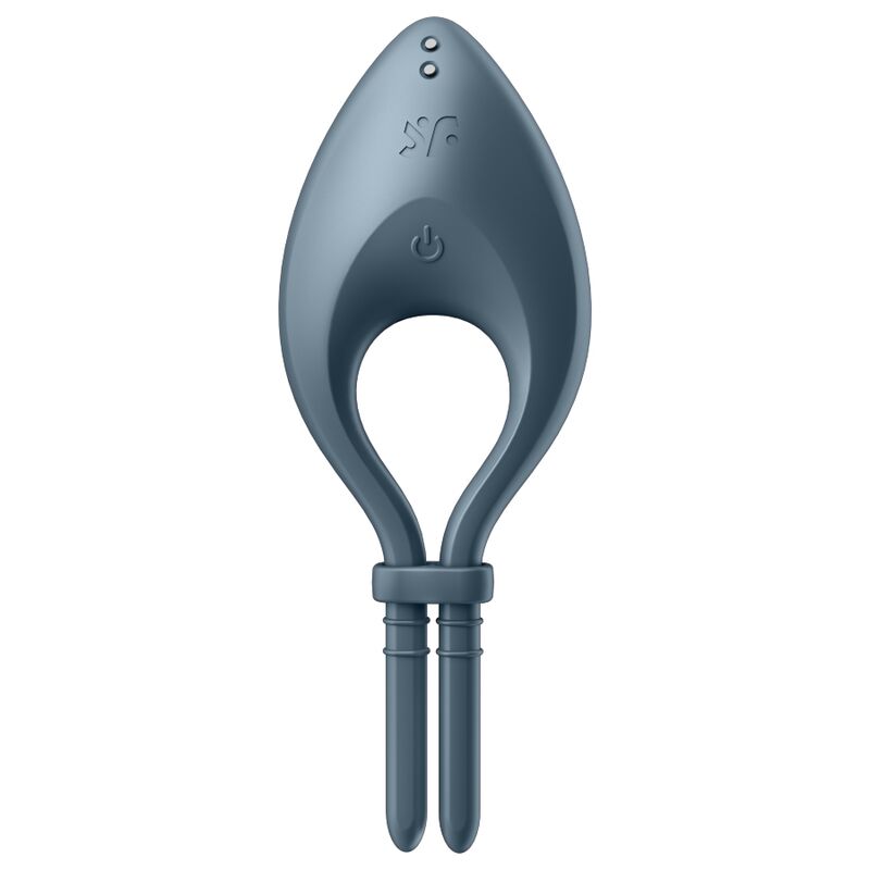 SATISFYER - APPLICATION BULLSEYE RING VIBRATOR GRIS - Sensualia