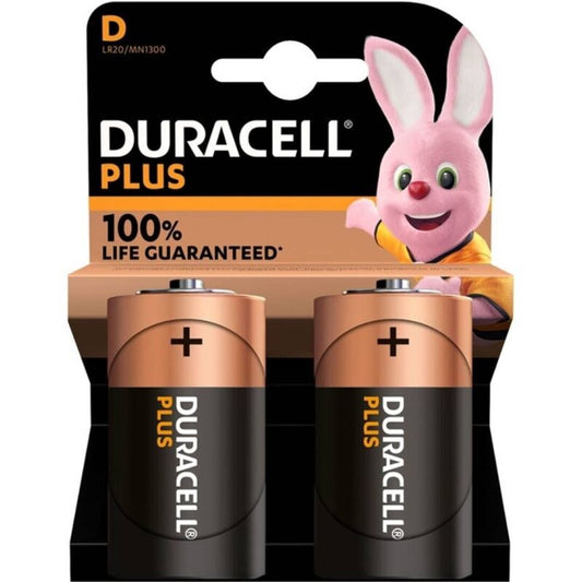 DURACELL - PILE ALCALINE PLUS POWER 100 D LR20 2 UNITÉS - Sensualia