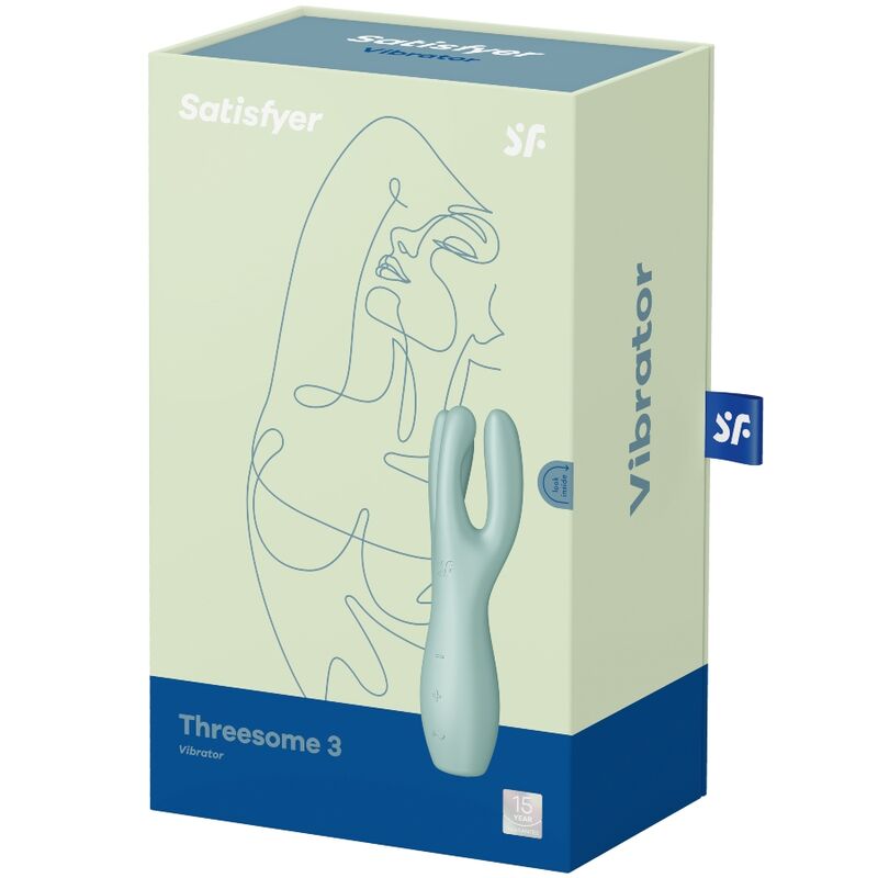 SATISFYER - VIBRATEUR THREESOME 3 ROSE - Sensualia