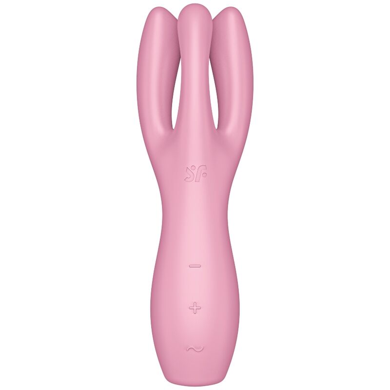 SATISFYER - VIBRATEUR THREESOME 3 ROSE - Sensualia