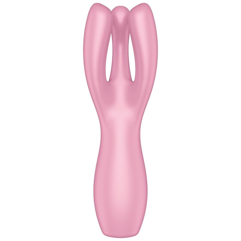 SATISFYER - VIBRATEUR THREESOME 3 ROSE - Sensualia