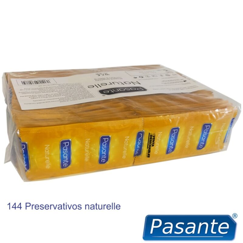 PASANTE - PRÉSERVATIFS NATURELLE SAC 144 UNITÉS - Sensualia