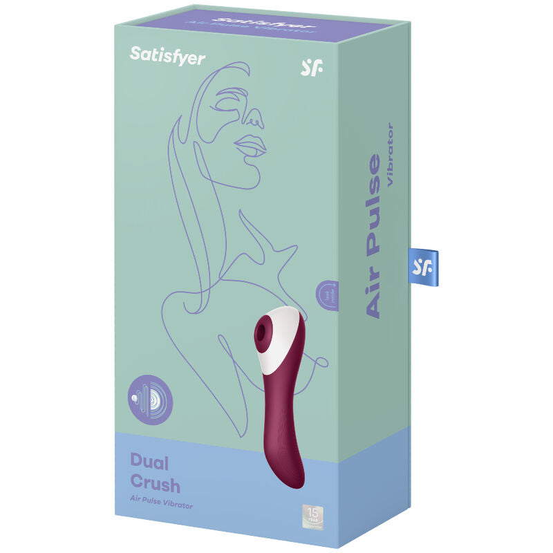 SATISFYER - VIBRATEUR IMPULSIONS AIR DUAL CRUSH - Sensualia