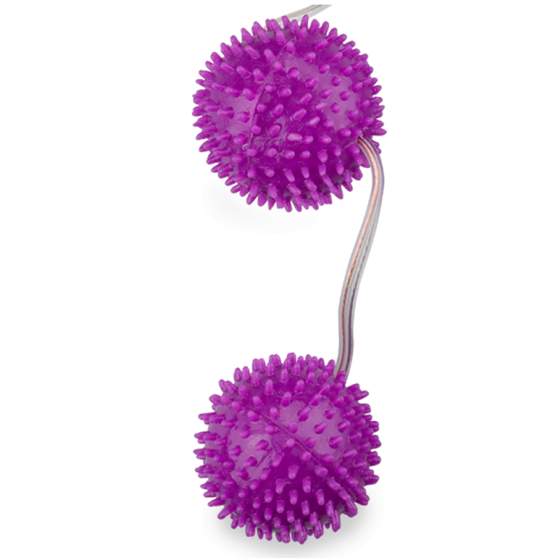 BAILE - BALLES TEXTURÉES VIOLET PROFONDEMENT PLAISIR 3.60 CM - Sensualia