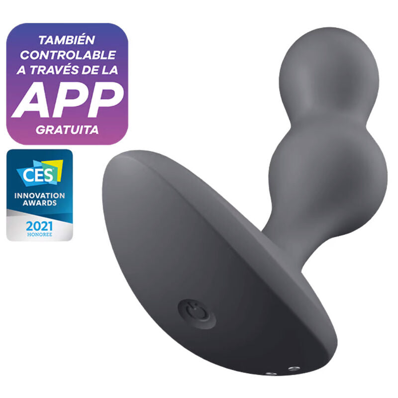 SATISFYER - APPLICATION DE PLUG VIBRANT DEEP DIVER GRIS - Sensualia
