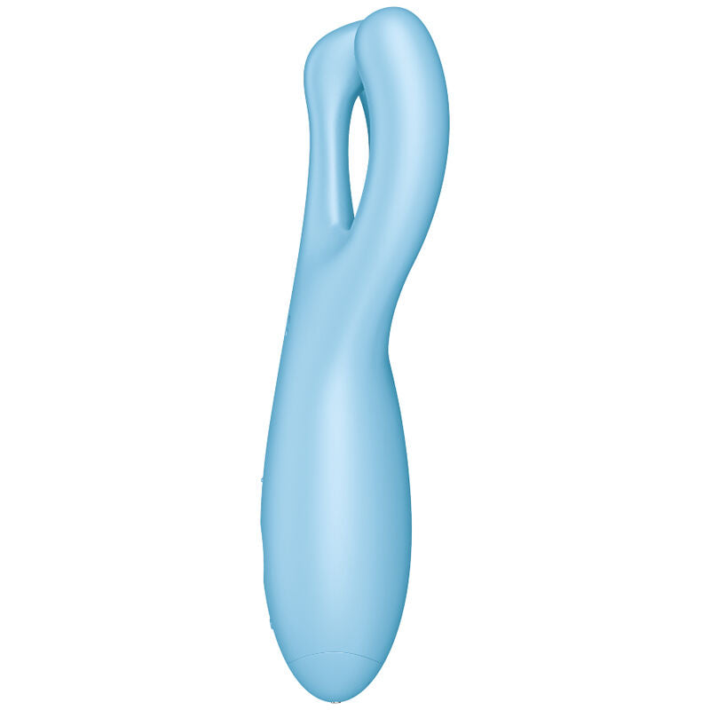 SATISFYER - APPLICATION VIBRATEUR THREESOME 4 ROSE - Sensualia