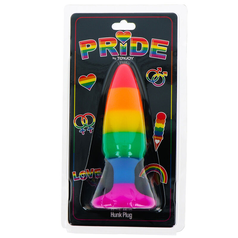 PRIDE - DRAPEAU LGBT PLUG HUNK 10.5 CM - Sensualia