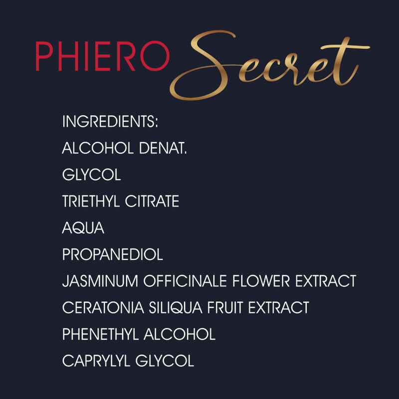 500 COSMETICS - PHIERO SECRET COMBINAISON NATURELLE SANS ODEUR D''HORMONES SEXUELLES FÉMININES 15 ML - Sensualia