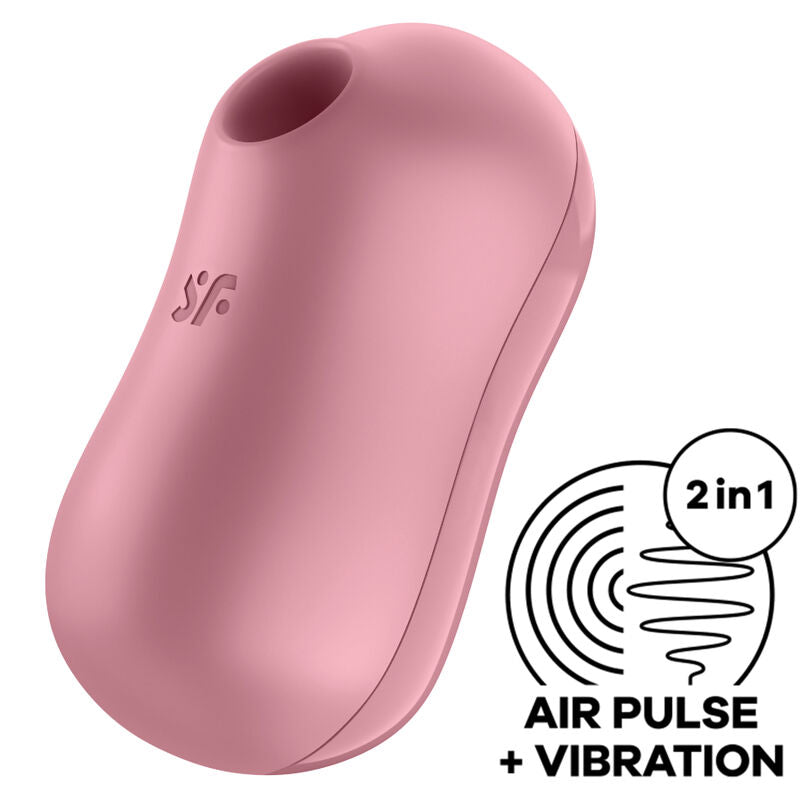 SATISFYER - COTTON CANDY ESTIMULADOR Y VIBRADOR LILA - Sensualia