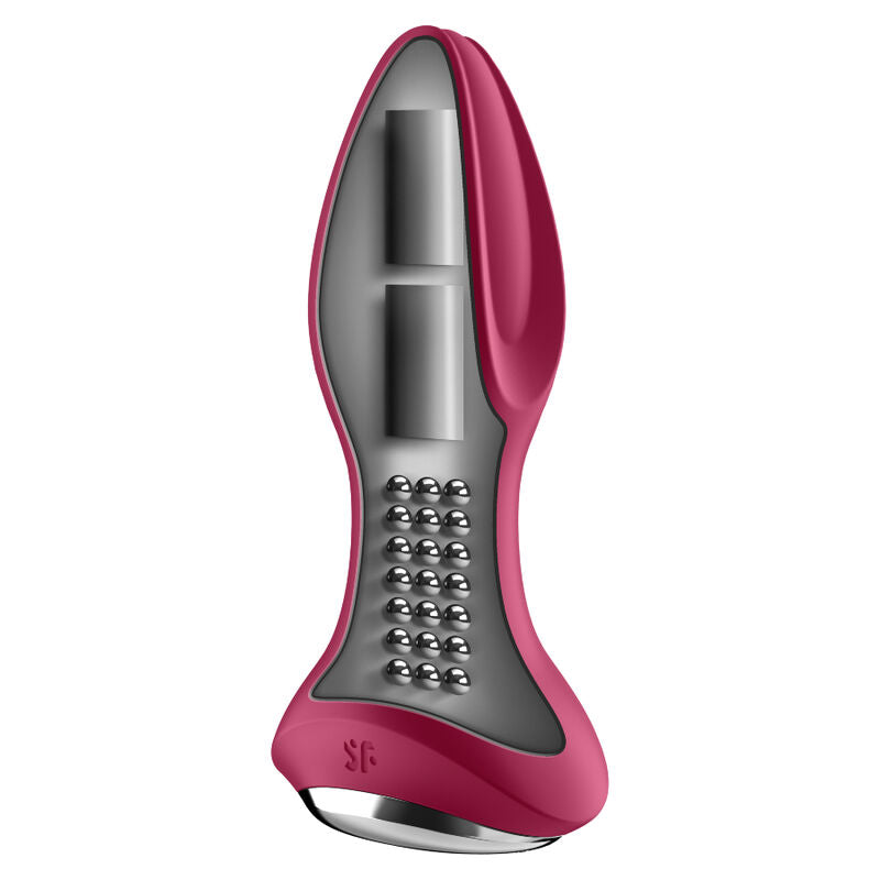 SATISFYER - ROTATOR PLUG 2+ PLUG VIBRADOR APP NEGRO - Sensualia
