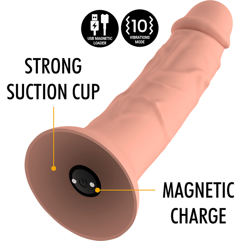 MYTHOLOGY - ASHER ORIGINAL DILDO M - VIBRATEUR COMPATIBLE AVEC LA TECHNOLOGIE SANS FIL WATCHME - Sensualia